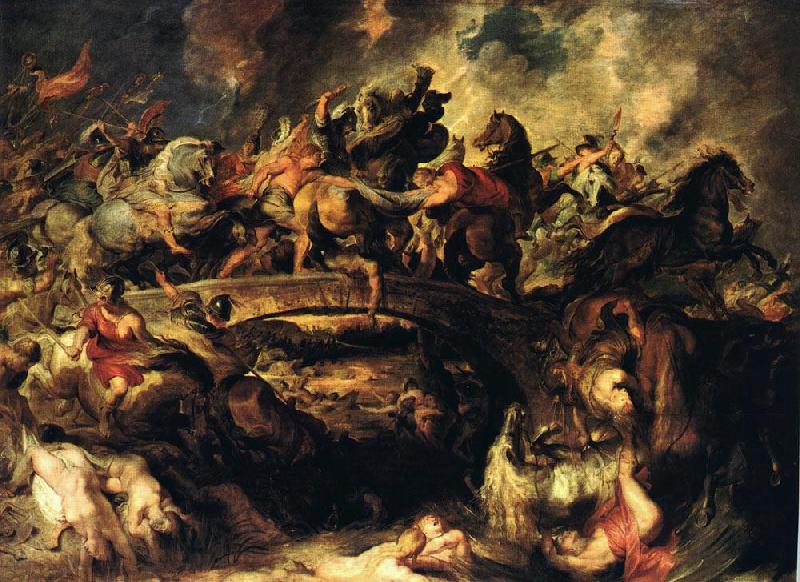 RUBENS, Pieter Pauwel Battle of the Amazons Germany oil painting art